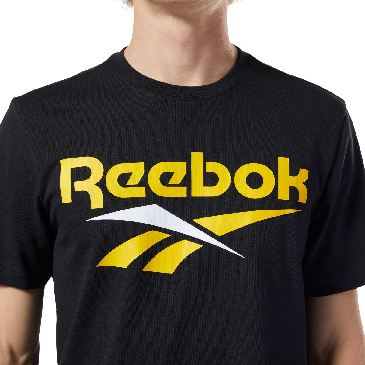 reebok yellow t shirt