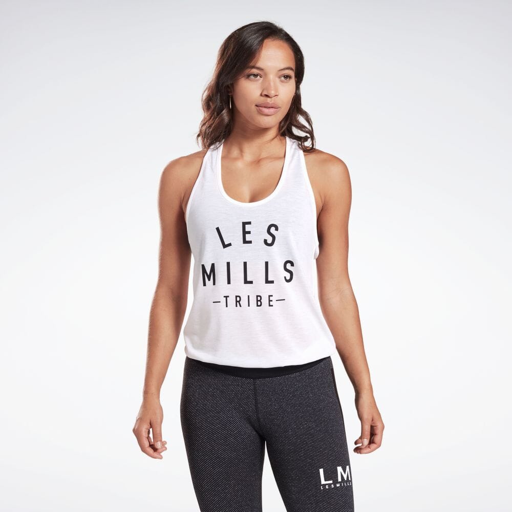 楽天市場 公式 リーボック Reebok 春夏新作 Les Mills スプレミアム グラフィック タンク トップ Les Mills Supremium Graphic Tank Top レディース Fm7161 トレーニング ウェア Reebok Online Shop 楽天市場店