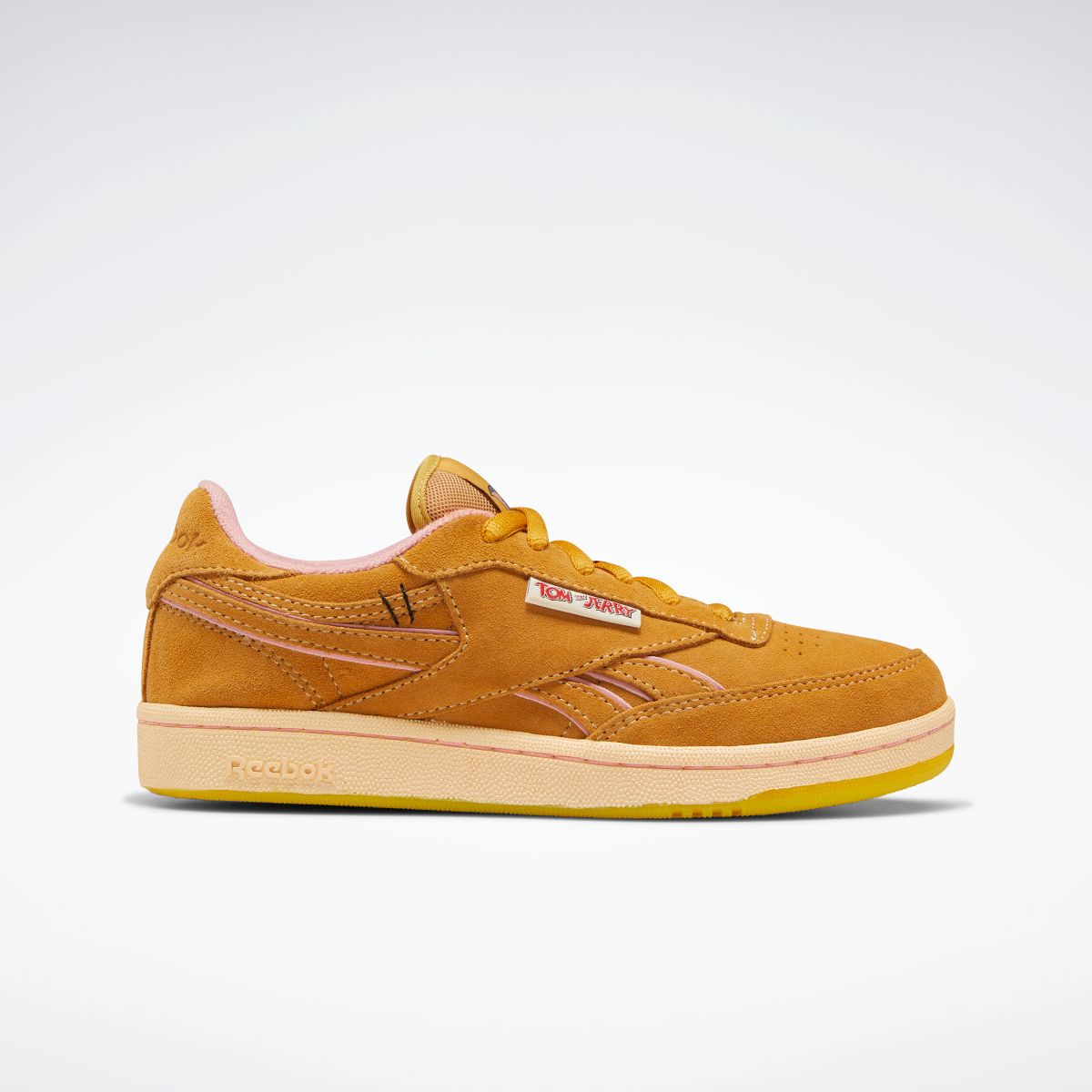reebok club c orange