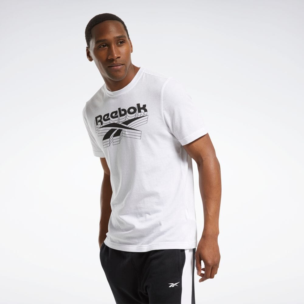 楽天市場 公式 リーボック Reebok 返品可 グラフィック Tシャツ Graphic Tee メンズ Fu3191 トレーニング ウェア Reebok Online Shop 楽天市場店