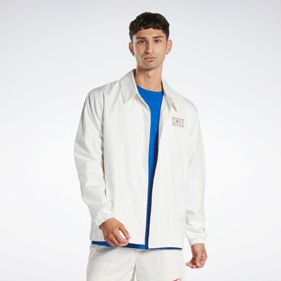 【リーボック公式】バスケットボール スナップ コーチジャケット / BB BBALL COACHES SNAP JKT（チョーク）