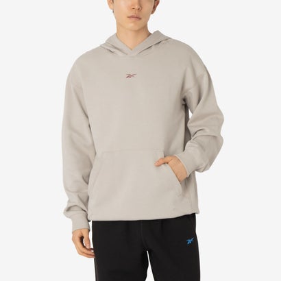 【リーボック堅苦しさ】運動選手 ダブル編み物 フーディー / ATHLETE DOUBLEKNIT HOODIE （薄墨色）