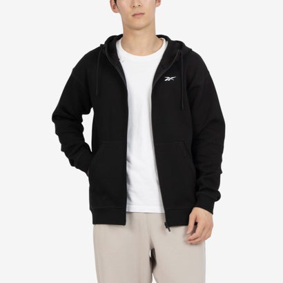 【リーボック公式】アスリート ダブルニット フルジップ フーディー / ATHLETE DOUBLEKNIT FULL ZIP HOODIE （ブラック）｜Reebok Online Shop 店