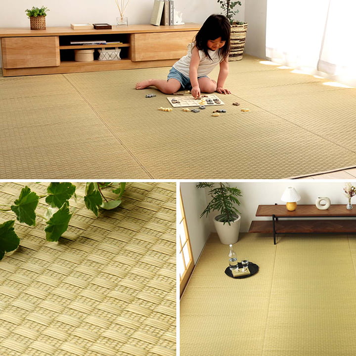 畳上敷き敷きつめカーペットい草261×352cm江戸間6畳四畳半茣蓙ござゴザ国産日本製無垢天然自然夏梅雨イ草さわやかおしゃれナチュラル和モダン敷物夏夏用ラグ抗菌防臭防ダニ調湿吸湿リラックス和室洋室寝室子ども部屋