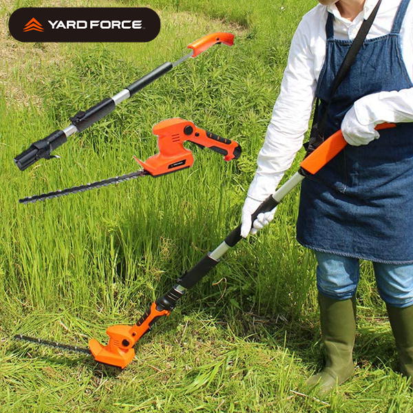 入手困難 YARD FORCE 2wayバリカン2 12Vコードレス 充電式 ハンディ 芝刈り機 fucoa.cl