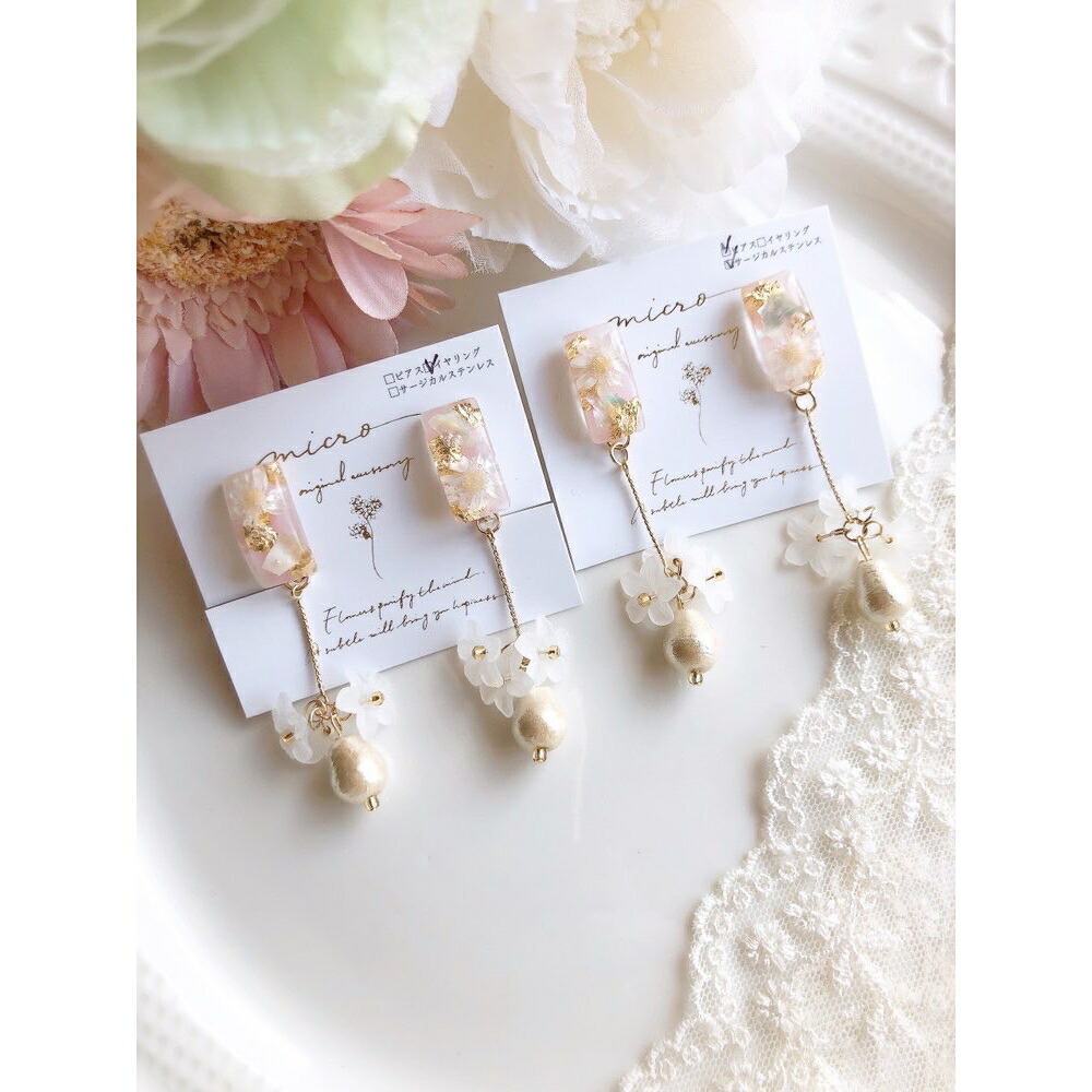 楽天市場】30%OFF【micro】 アクセサリー イヤリング ピアス フラワー