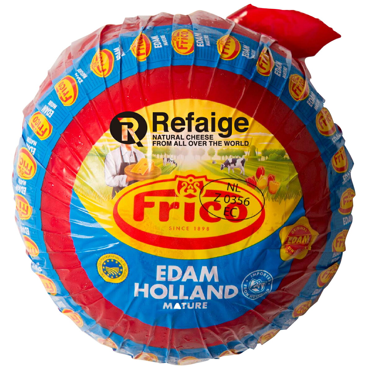 送料無料 エダム チーズ ハード 赤玉 約1.6kg 不定貫 【1kgあたり税込3,298円にて再計算】 オランダ産 フリコ ハードチーズ チーズ専門店 業務用