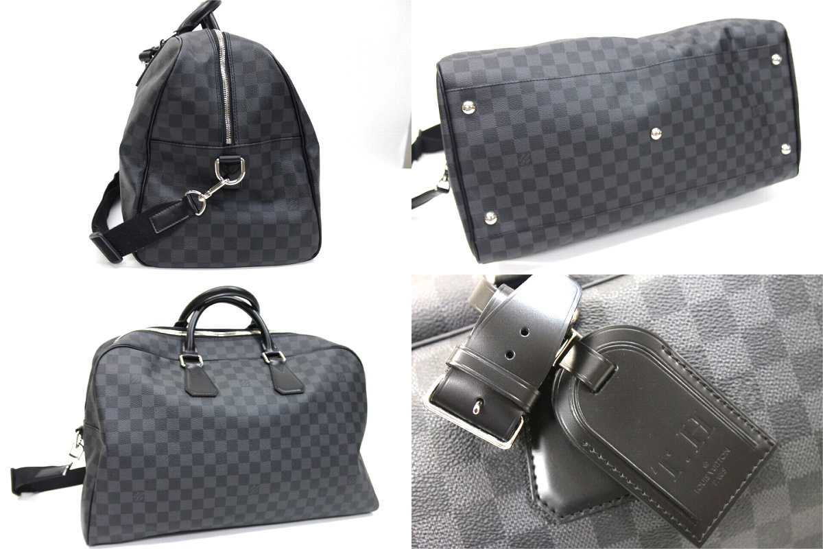 Louis Vuitton Black Checkered Duffle Bag | ReGreen Springfield