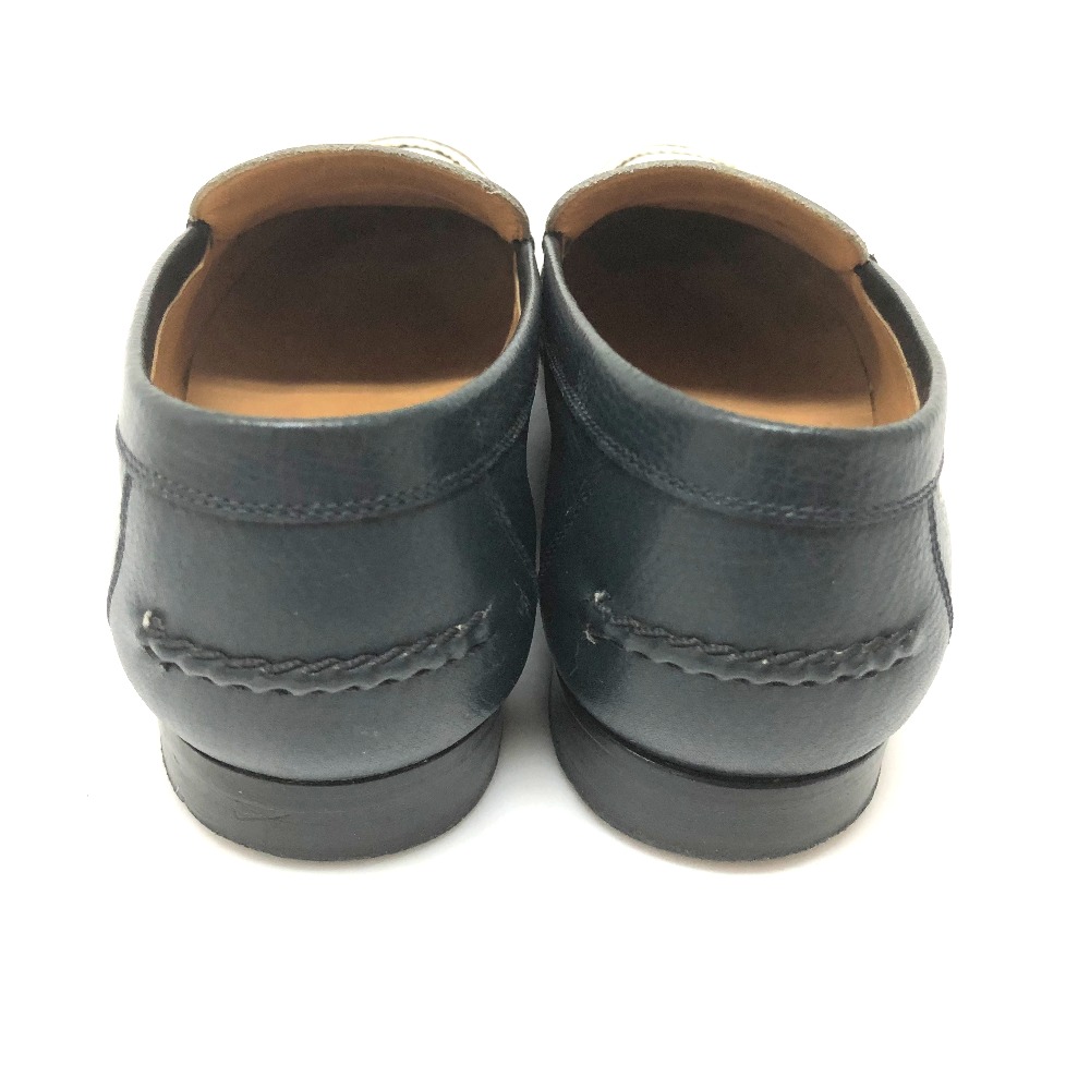 AUTHENTIC HERMÈS By color loafers Shoes Other Navy/White Leather