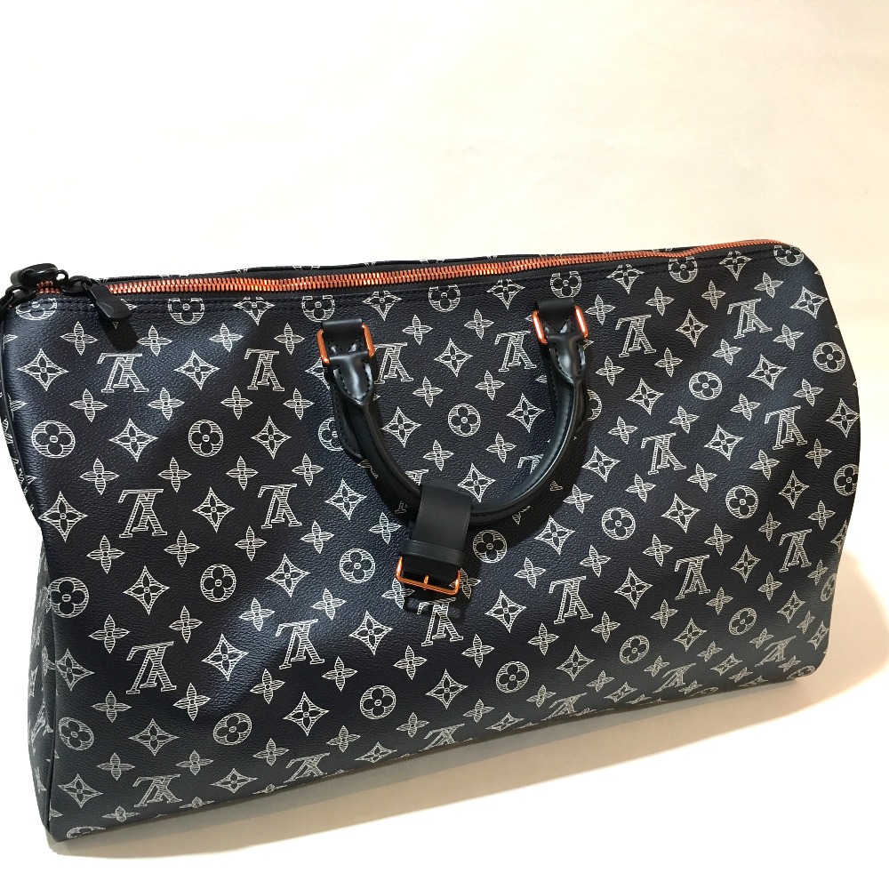 BRANDSHOP REFERENCE: AUTHENTIC LOUIS VUITTON Monogram - Ink Keepall Bandouliere 50 Upside Down ...