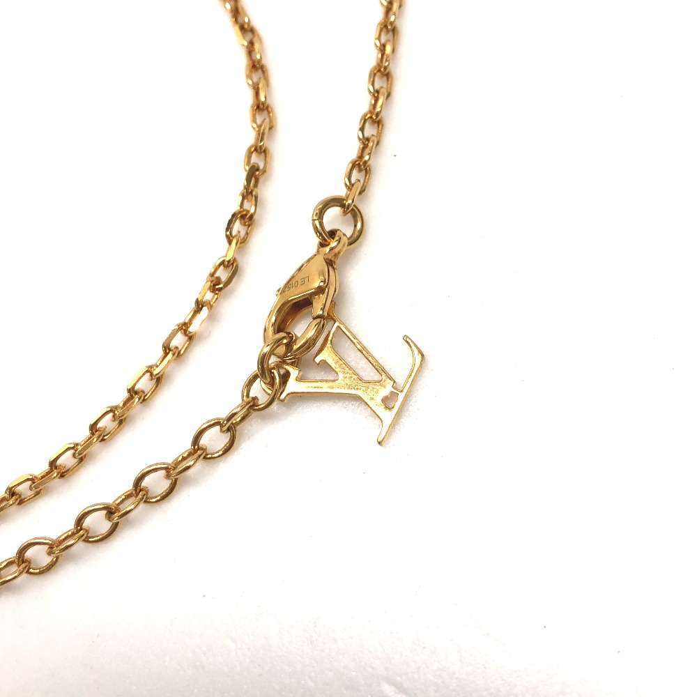 BRANDSHOP REFERENCE: AUTHENTIC LOUIS VUITTON Studs Ball & LV logo Long Necklace Necklace Gold ...