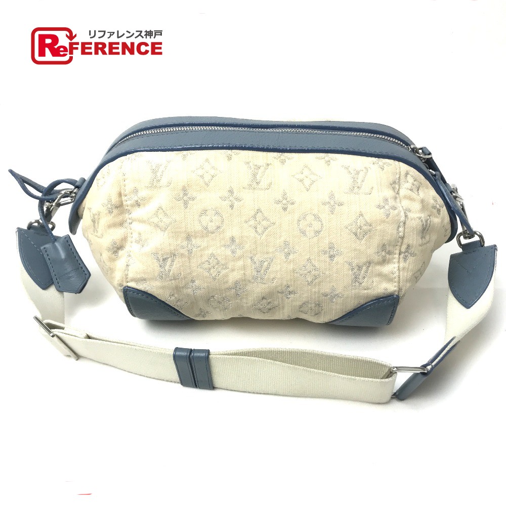 BRANDSHOP REFERENCE: AUTHENTIC LOUIS VUITTON Monogram Denim Pochette - Round Mini bag Pochette ...