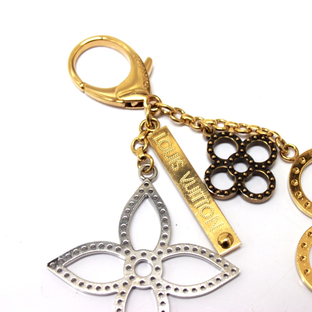 BRANDSHOP REFERENCE: AUTHENTIC LOUIS VUITTON Key ring Bijoux Sac Tappage Men&#39;s charm Gold/Silver ...
