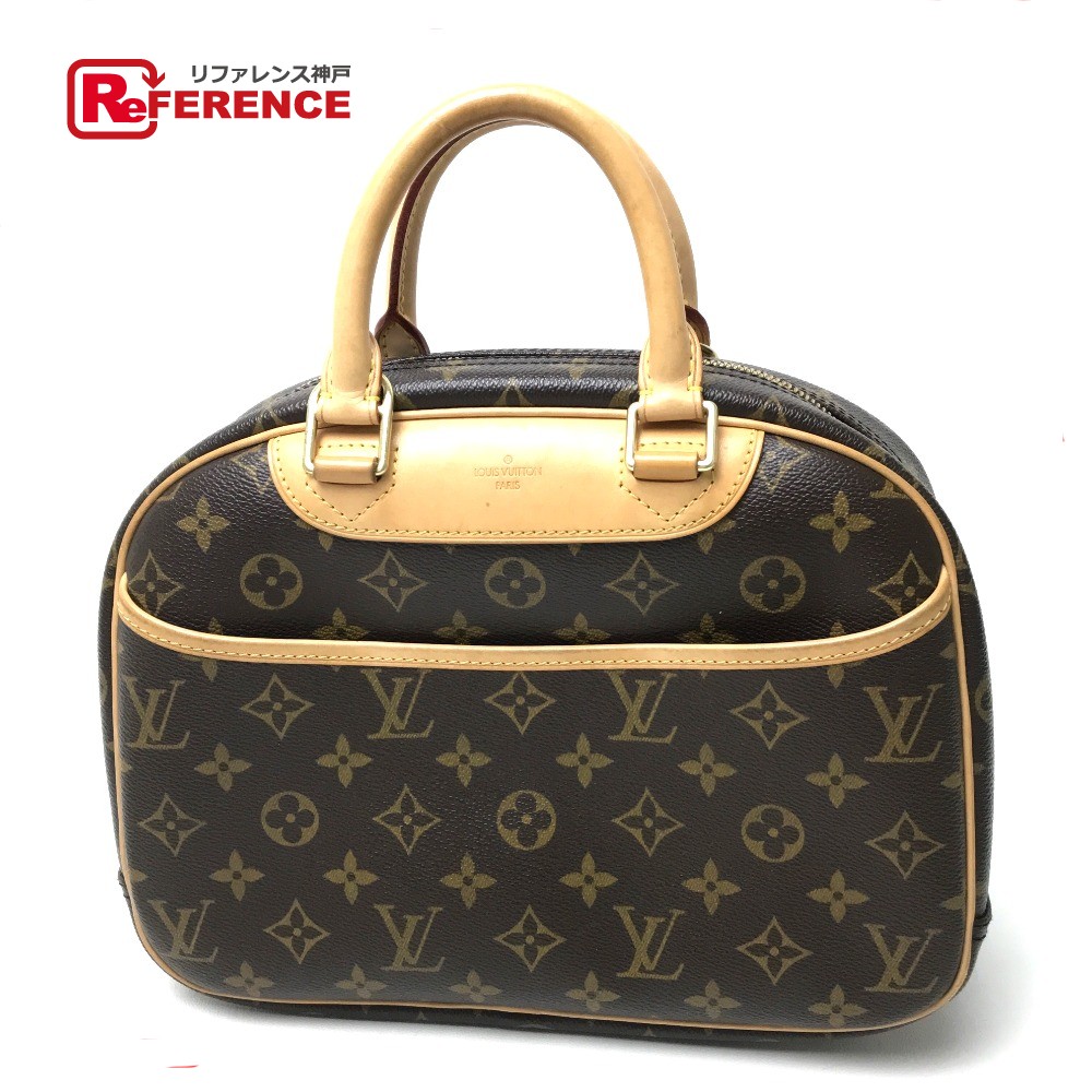 Authentic Louis Vuitton Monogram Trouville Women S Bag Hand Brown Monogramcanvas M42228 Authentic Louis Vuitton Monogram Trouville Women S Bag Hand Brown Monogramcanvas M42228