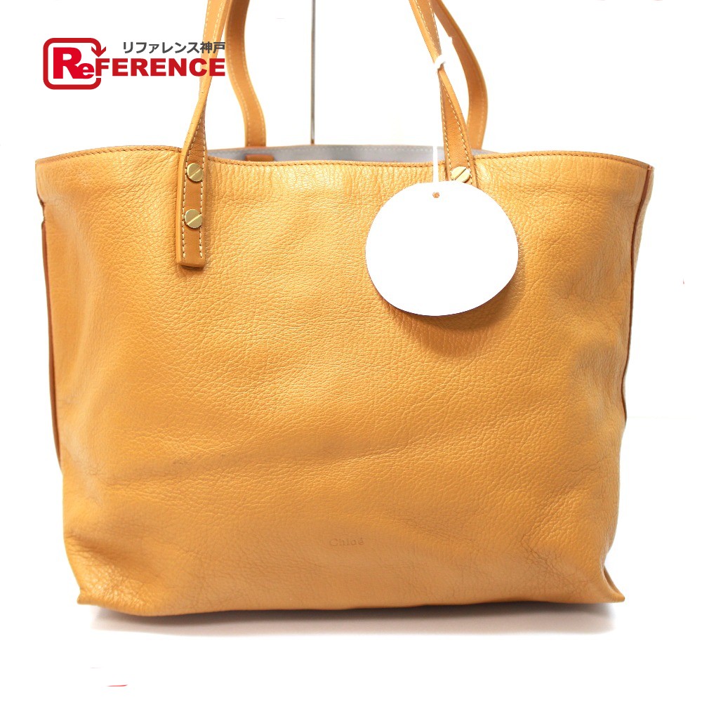 Authentic Chloe Dylan Tote Bag Shoulder Mustard Yellow Leather 3s0361 987