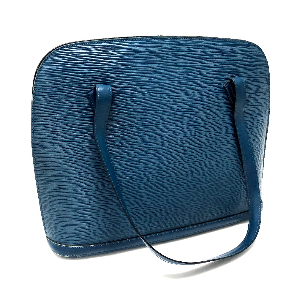 BRANDSHOP REFERENCE: AUTHENTIC LOUIS VUITTON Epi Lussac Tote Bag Shoulder Bag blue Epi Leather ...