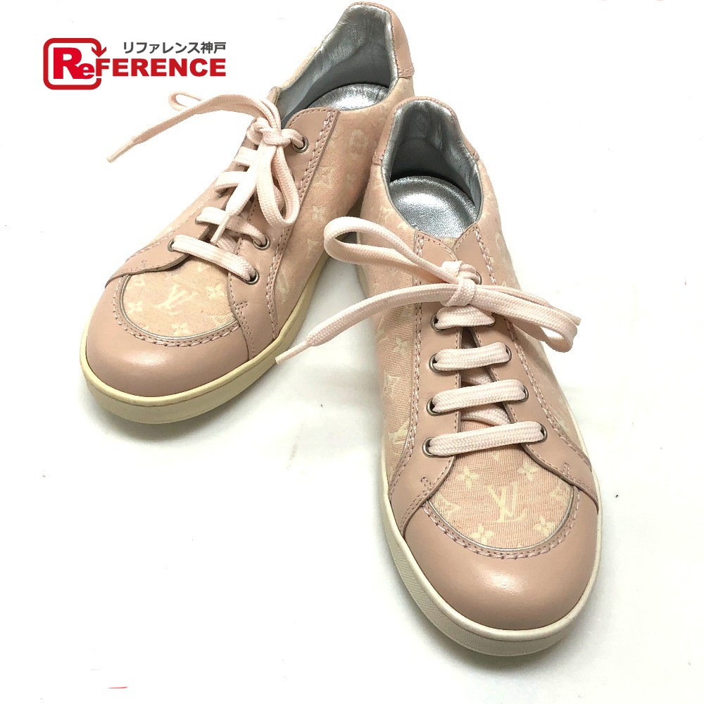 BRANDSHOP REFERENCE: AUTHENTIC LOUIS VUITTON Unused Monogram Mini-Lin Kids shoes sneakers pink ...