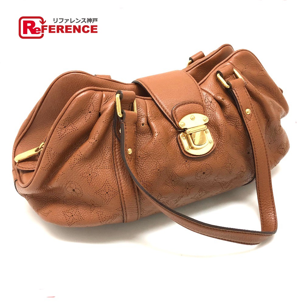 LOUIS VUITTON ルイヴィトン M97052 マヒナ ルナーPM カバン 肩掛けショルダーバッグ ショルダーバッグ モノグラムマヒナレザー レディース コニャック コニャック 【中古】｜ブランドショップ　リファレンス 78,650円