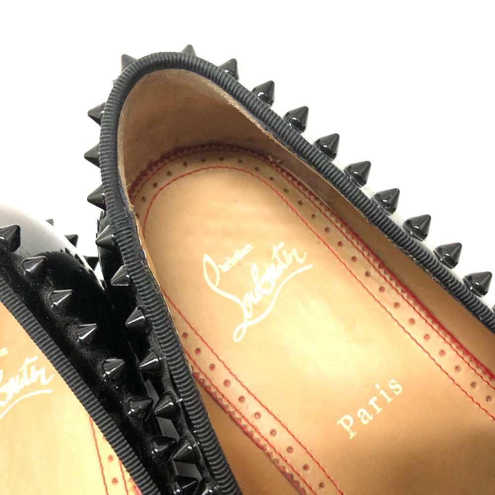 【楽天市場】Christian Louboutin クリスチャンルブタン 靴 革靴 レザーシューズ ローファー スタッズ パテントレザー