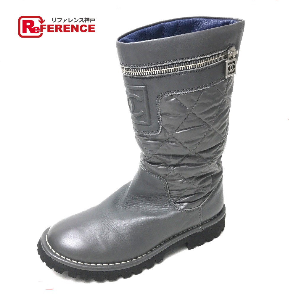 楽天市場】CHANEL シャネル レインブーツ 長靴 レディース ラバー