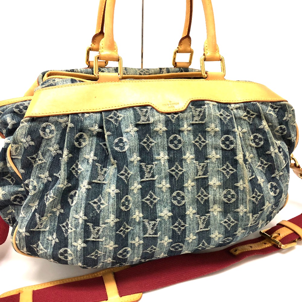 BRANDSHOP REFERENCE: AUTHENTIC LOUIS VUITTON MonogramDenim Cabas Reye GM Hand Bag Shoulder Bag ...