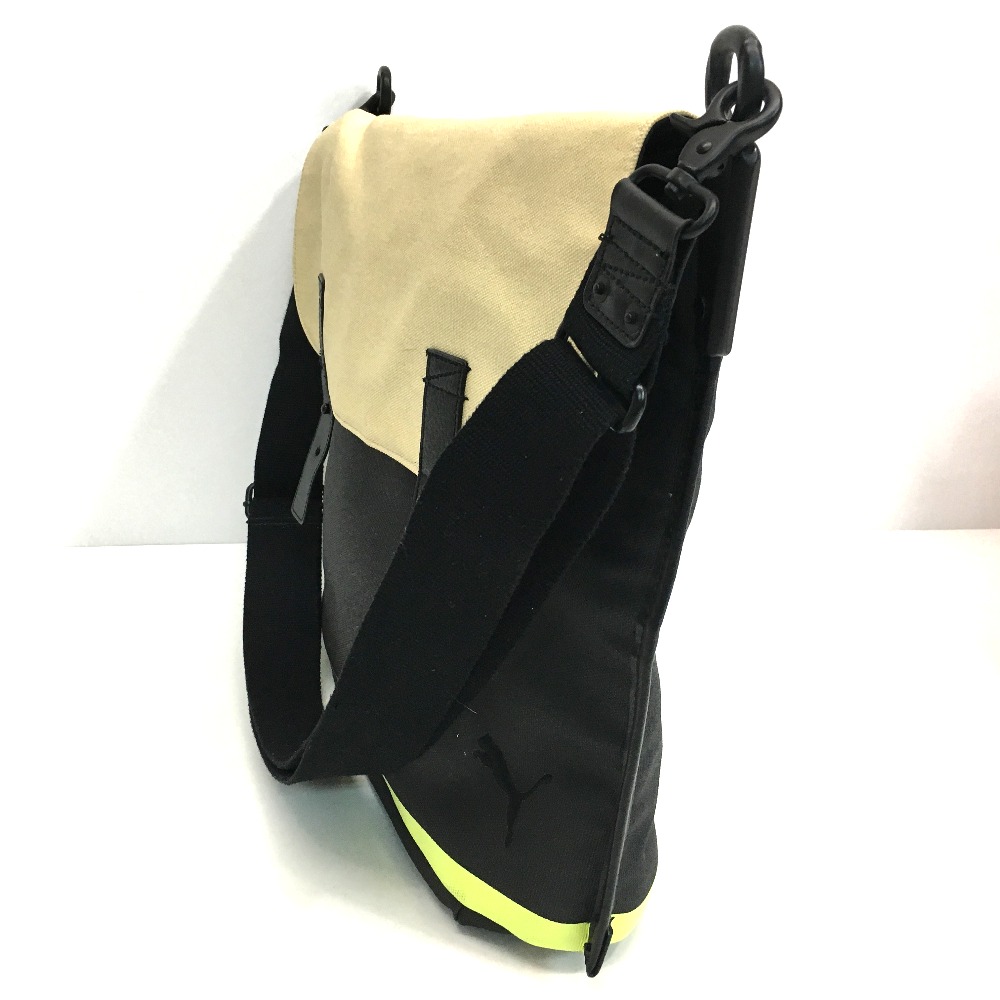 BRANDSHOP REFERENCE: AUTHENTIC PUMA Messenger Bag Crossbody Shoulder Bag Black/natural Canvas x ...