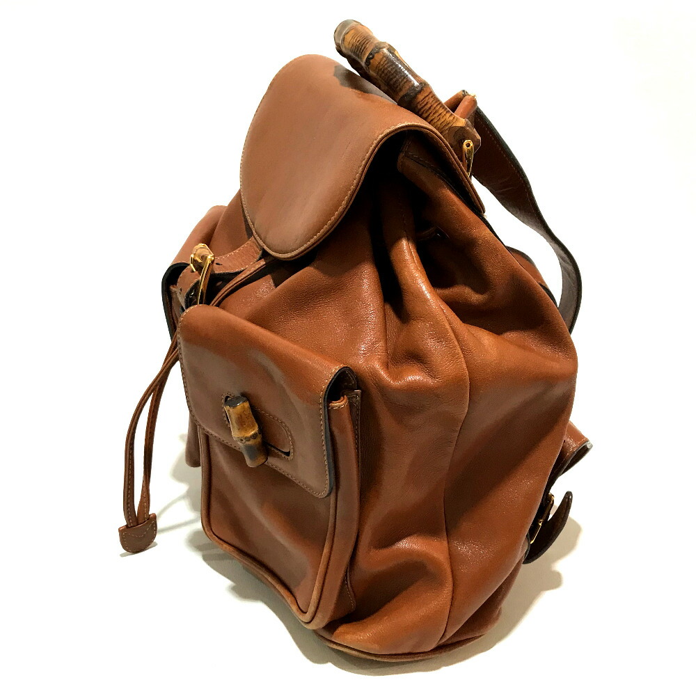 グッチ バッグ バックパック 新品 リュックサック リュック デイパック レディース レア物 ブラウン Gucci 中古 オールドグッチ バンブーxレザー ブランドショップ リファレンス グッチ バッグ バックパック 新品 リュックサック リュック デイパック レディース レア物 ブラウン Gucci 中古 オールドグッチ バンブーxレザー ブランドショップ リファレンス