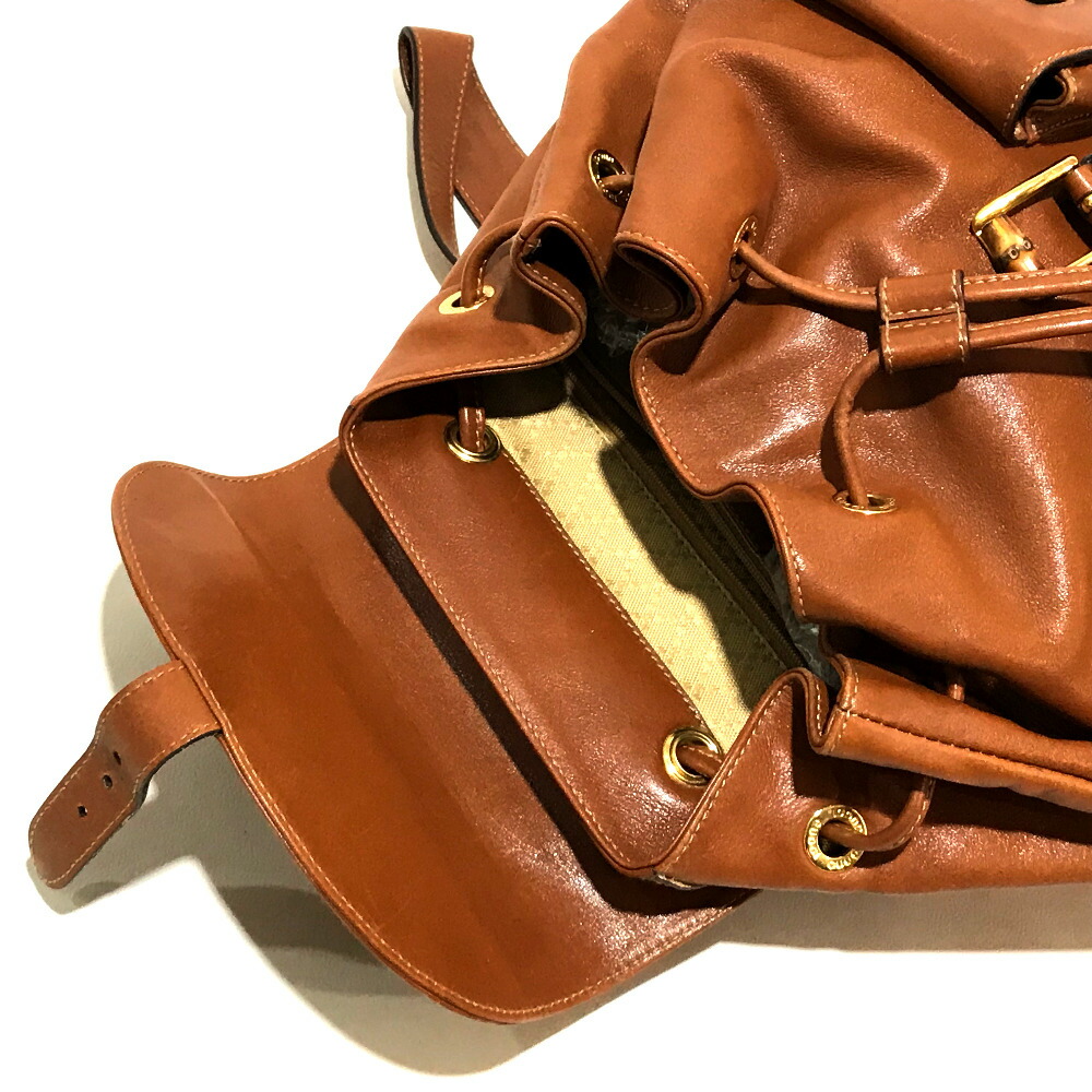 グッチ バッグ バックパック 新品 リュックサック リュック デイパック レディース レア物 ブラウン Gucci 中古 オールドグッチ バンブーxレザー ブランドショップ リファレンス グッチ バッグ バックパック 新品 リュックサック リュック デイパック レディース レア物 ブラウン Gucci 中古 オールドグッチ バンブーxレザー ブランドショップ リファレンス