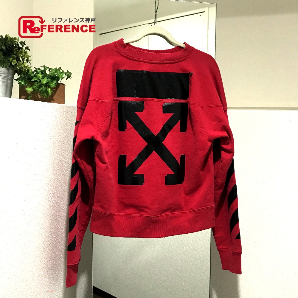 off white champion hoodie red