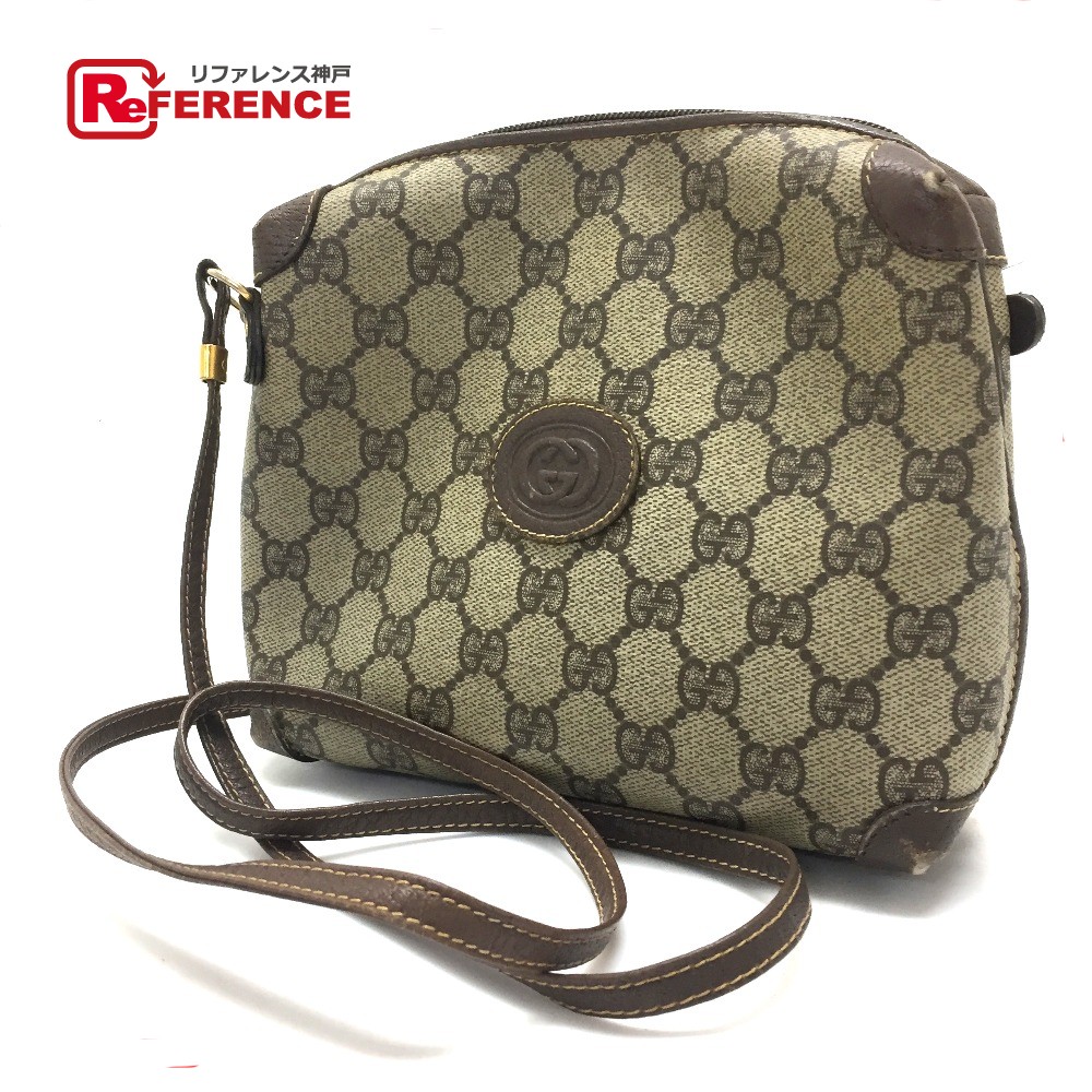BRANDSHOP REFERENCE: AUTHENTIC GUCCI Old Gucci Sherry Line GG Plus Pochette Shoulder Bag Beige ...