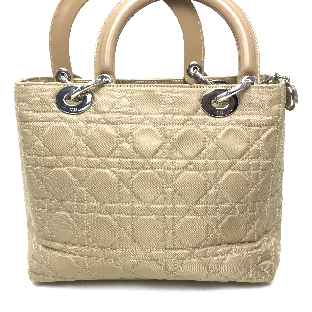 BRANDSHOP REFERENCE: AUTHENTIC Christian Dior Lady CHRISTIAN DIOR Tote Bag Hand Bag Beige Nylon ...