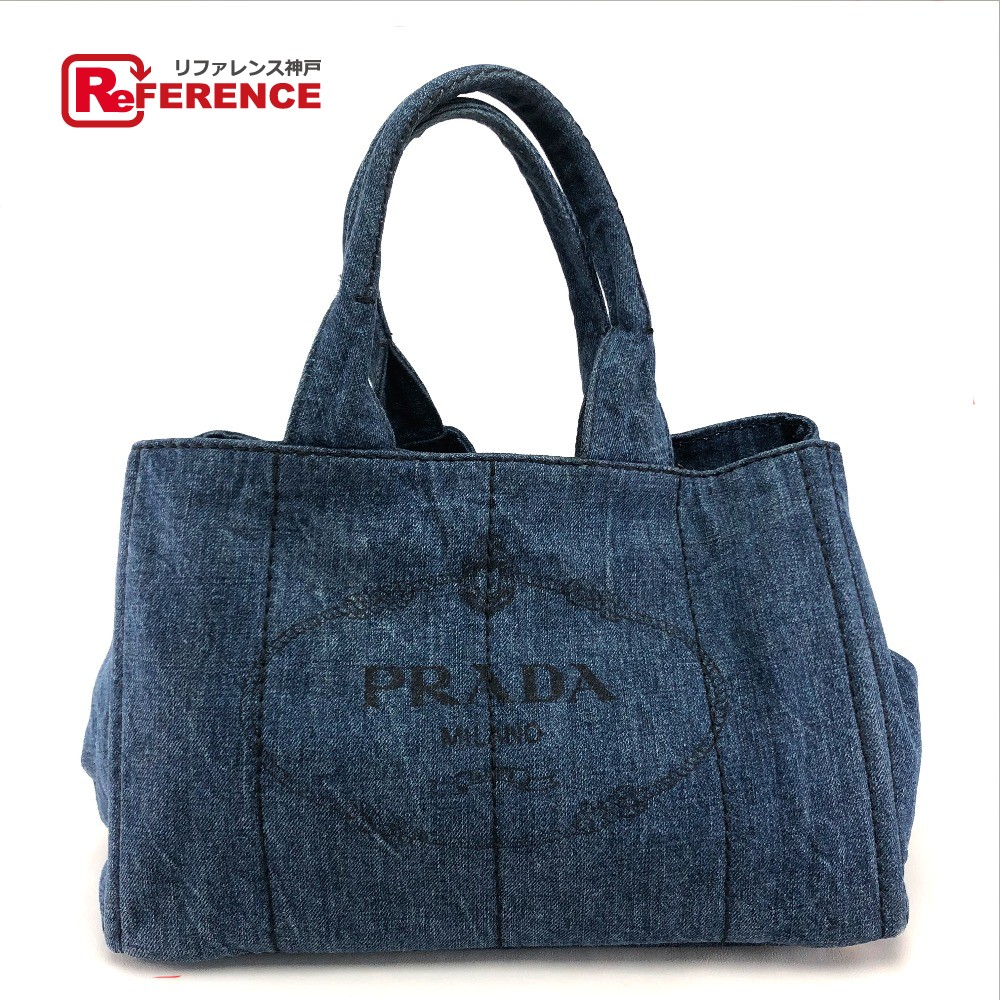 トートバッグ PRADA プラダ B1877B カナパ DENIM(デニム) スモール