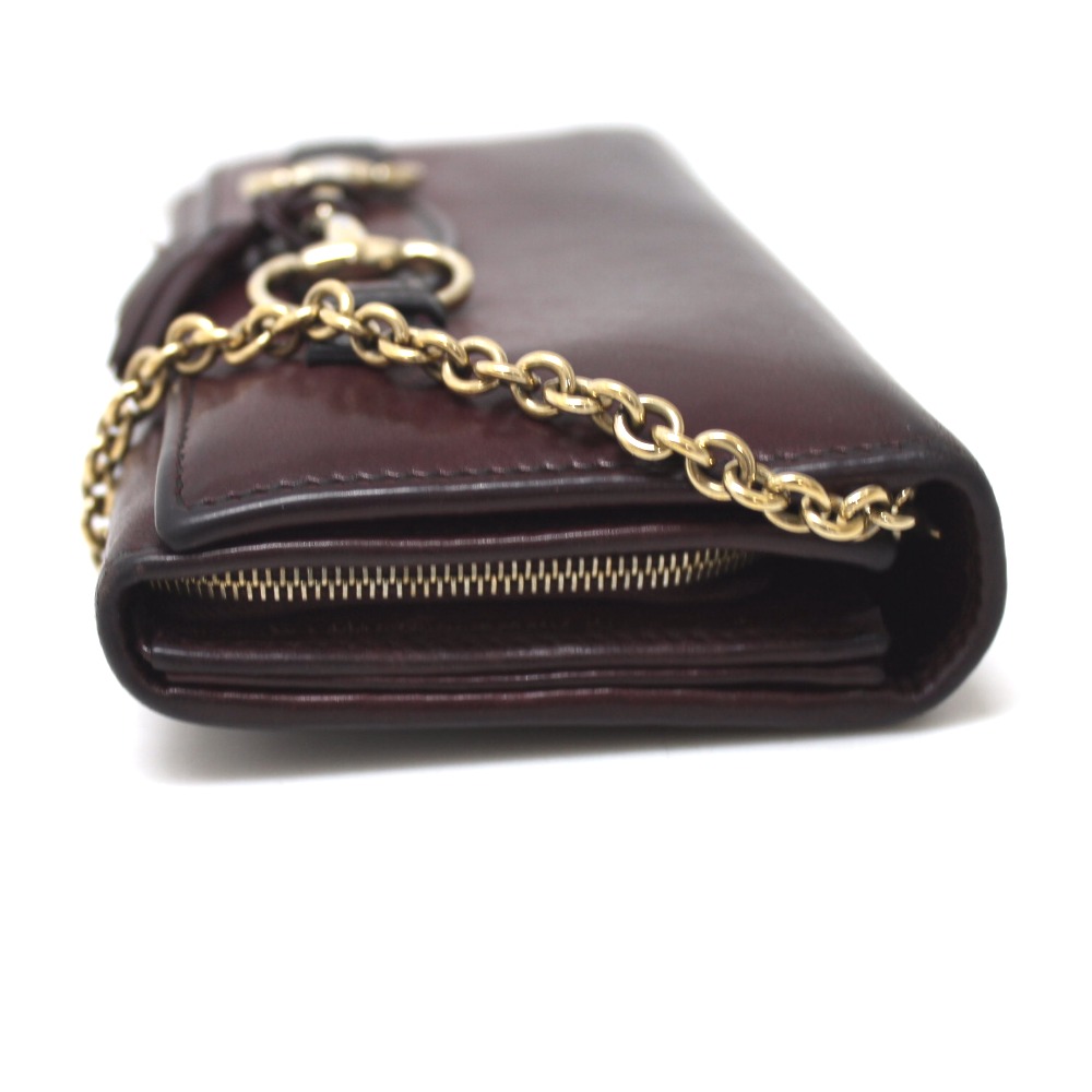 BRANDSHOP REFERENCE: Long wallet (there is a coin purse) calf-leather red Lady&#39;s with the GUCCI ...