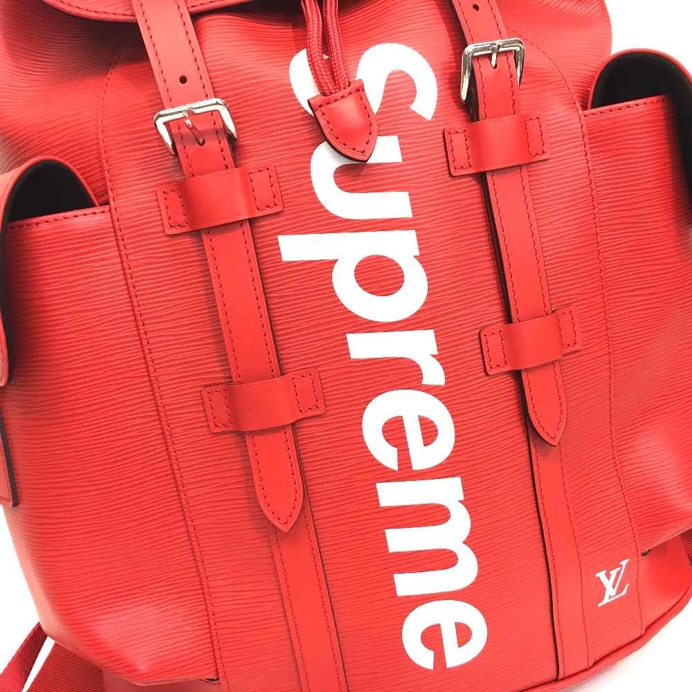 BRANDSHOP REFERENCE: AUTHENTIC LOUIS VUITTON Louis Vuitton x Supreme Epi Christopher PM Backpack ...