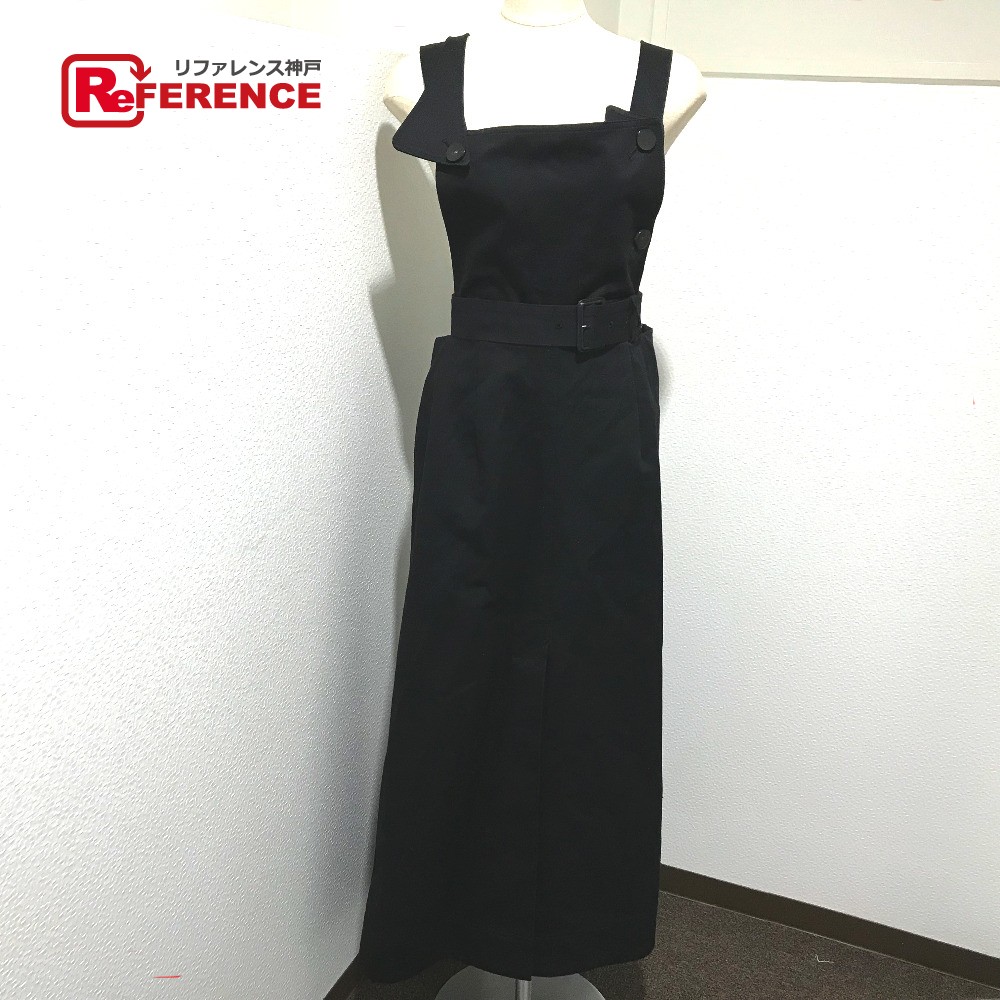 正規逆輸入品 ワンピース タグ有 Dress Apron Wrap Double エプロン サロペット a アイレネ Irene ブラック 未使用 中古 レディース 164 5 Ne7na Com