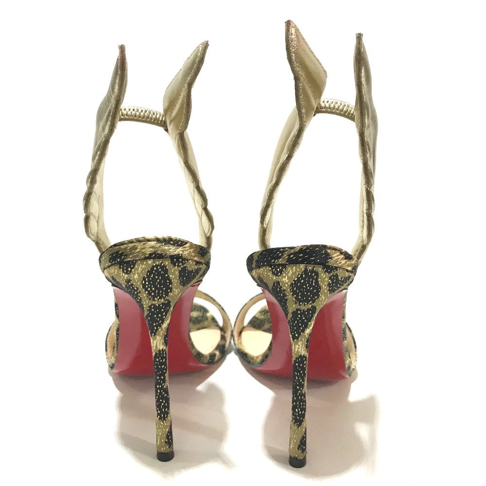 AUTHENTIC Christian Louboutin apparel Samotores leopard pony look High heels pumps GoldBased x BrownBased Leather 3160397 8 AUTHENTIC Christian Louboutin apparel Samotores leopard pony look High heels pumps GoldBased x BrownBased Leather 3160397 8