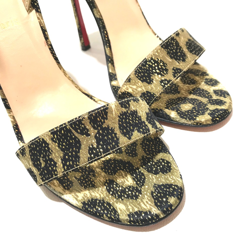 AUTHENTIC Christian Louboutin apparel Samotores leopard pony look High heels pumps GoldBased x BrownBased Leather 3160397 8 AUTHENTIC Christian Louboutin apparel Samotores leopard pony look High heels pumps GoldBased x BrownBased Leather 3160397 8