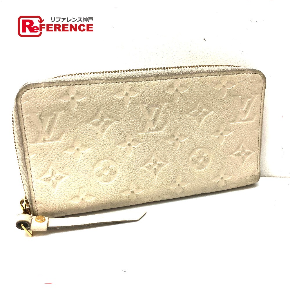 LOUIS VUITTON ルイヴィトン  M93437 アン工業プラント ポルトフォイユ・スクレット ロン ラウンドジッパー 長紙入れ モノグラムアンプラントレザー  レディース ネージュ 白いこと 【中古】
