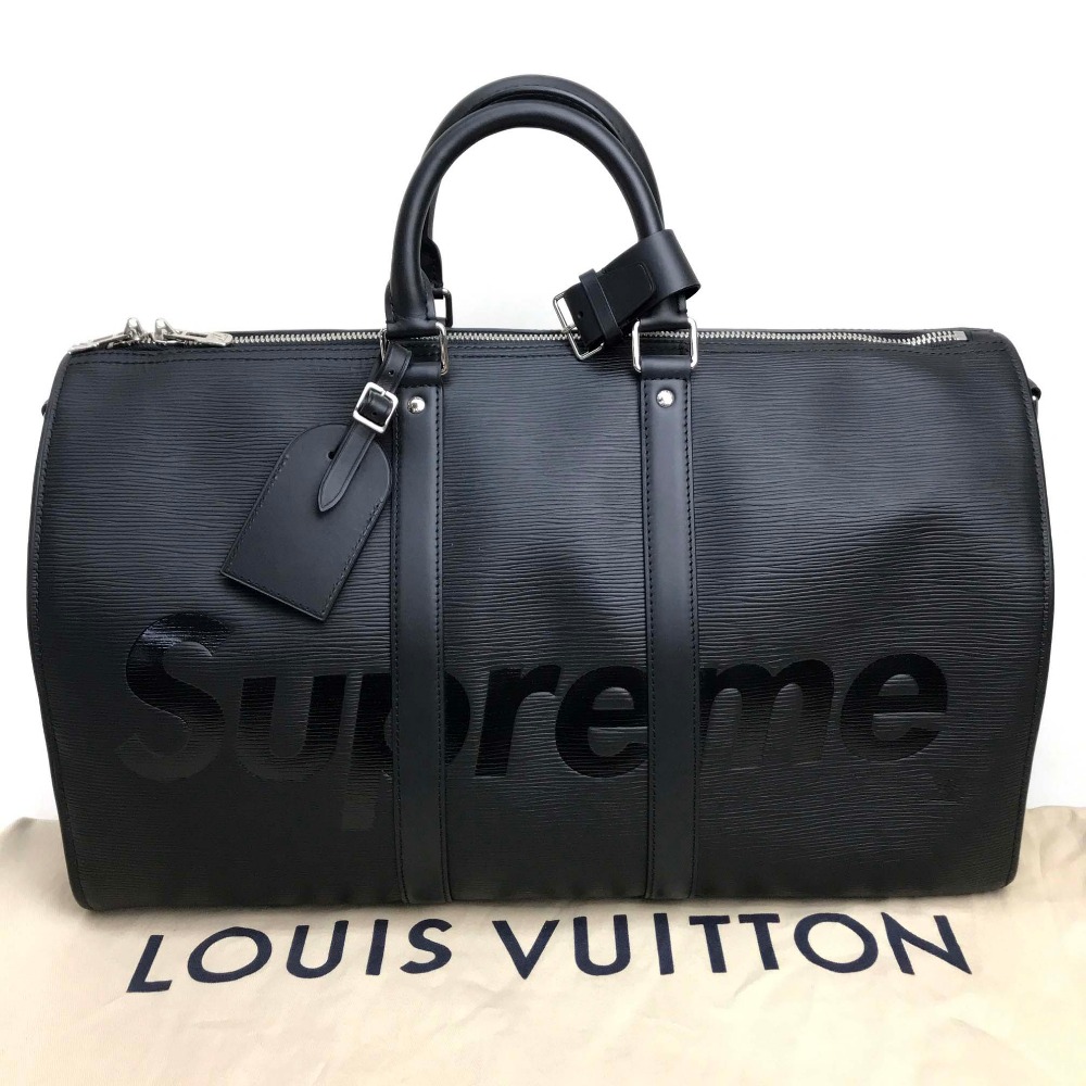 supreme duffle bag lv