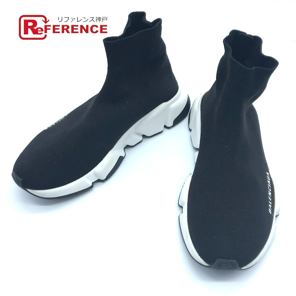 BALENCiAGA SPEED TRAiNER MiD BLACK WHiTE en 2019