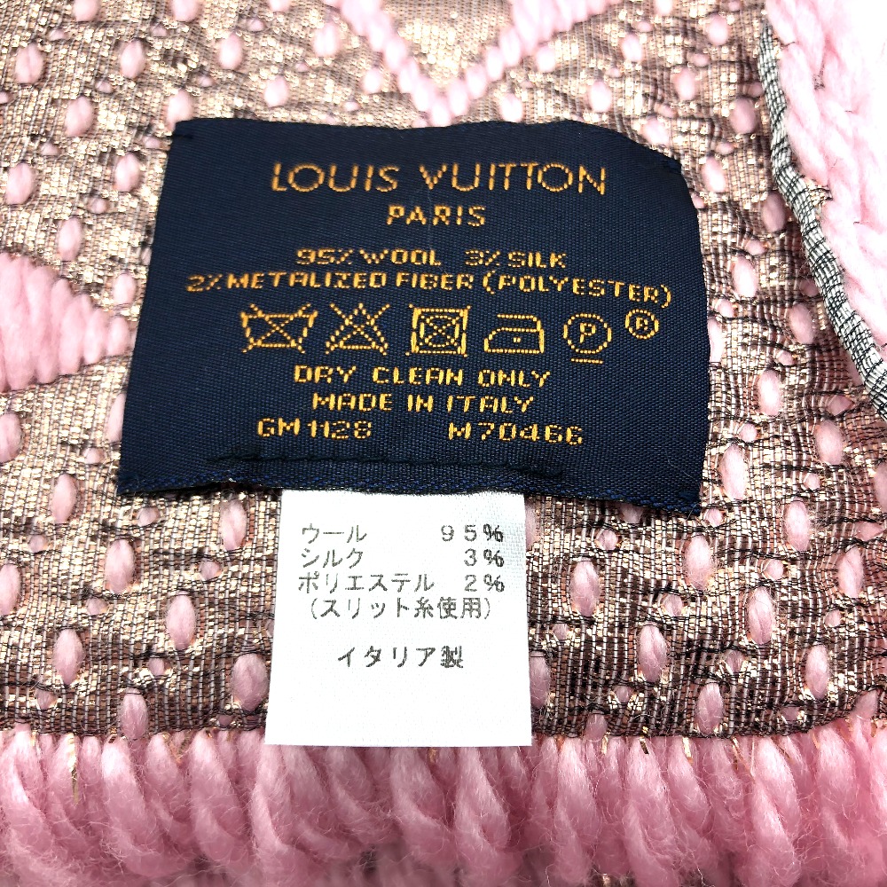 エシャルプ M ロゴマニア タグ有り Louis シルク 神戸 新作 マフラー Vuitton 新品 ルイヴィトン シャイン モノグラム ウール ローズバレリーヌ レディース 現行品 中古 ブランドショップ リファレンス 中古 中古良品 桃色 Louis Vuitton ルイ