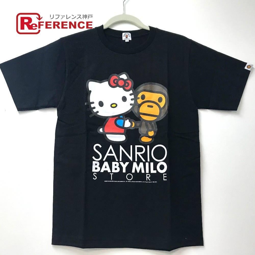 A Bathing Ape アベイシングエイプ Bape ベイプ マイロ キティ サンリオコラボ 半袖 シャツ コットン ユニセックス ブラック 未使用 中古 Mergertraininginstitute Com