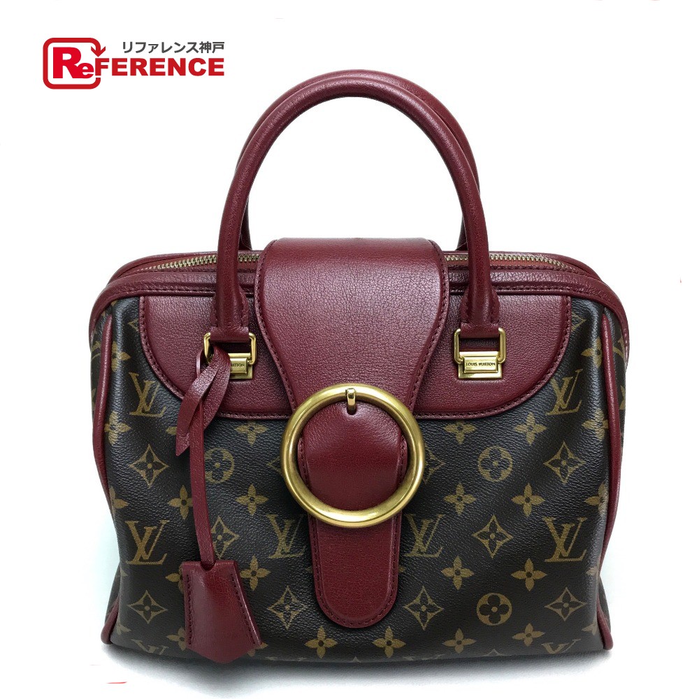 LOUIS VUITTON ルイヴィトン  M40802 モノグラム ゴールデン箭 スピーディ  袋 ミニボストンバッグ ハンドバック モノグラム帆布  レディース ボルドーワイン 暗然たる赤銅色 【中古】