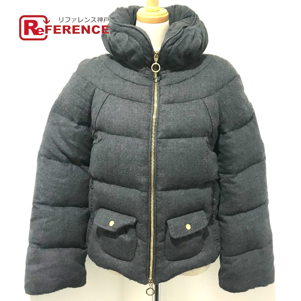 人気沸騰 コート ジャケット アパレル Briancon ブリアンソン レディースジャケット モンクレール Moncler アウター 中古 グレー グレー レディース ナイロン ウール ダウンジャケット 上着 Www Dgb Gov Bf