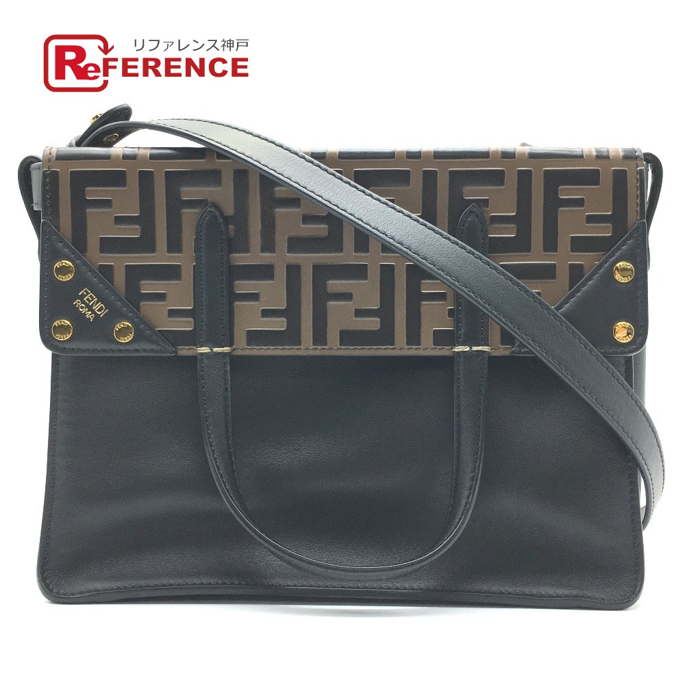 楽天市場】FENDI フェンディ 8BT302 FFロゴ ズッカ柄 フリップ ...