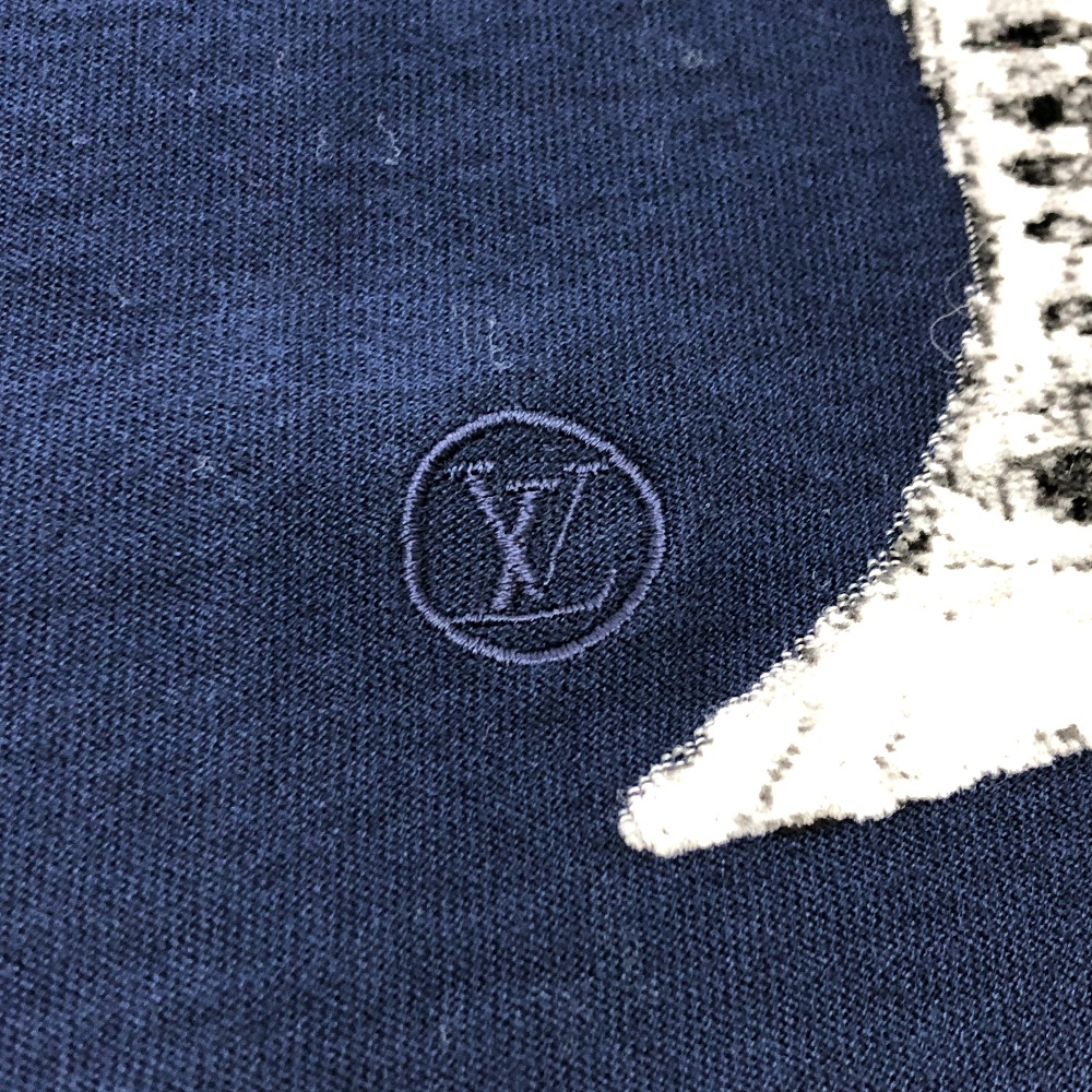 正規品 Louis Vuitton ルイヴィトン チャップマン トップス 馬 シマウマ 半袖ｔシャツ コットン メンズ ネイビー 中古 30 Offアウトレットsale トップス Tシャツ カットソー Fellows sciences Africa
