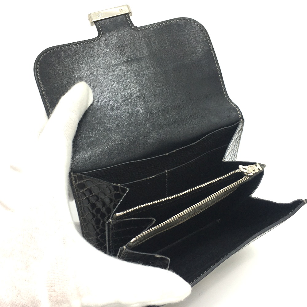 リファレンス 二つ折り財布 小銭入れあり 銀 おしゃれ ブラック コンスタンス あす楽対応 Hermes Hermes エルメス 黒 ブランドショップ 中古 短財布 クロコダイル 中古 クロコダイル エルメス メンズ ブランド メンズ財布 二つ折り財布 小銭入れあり