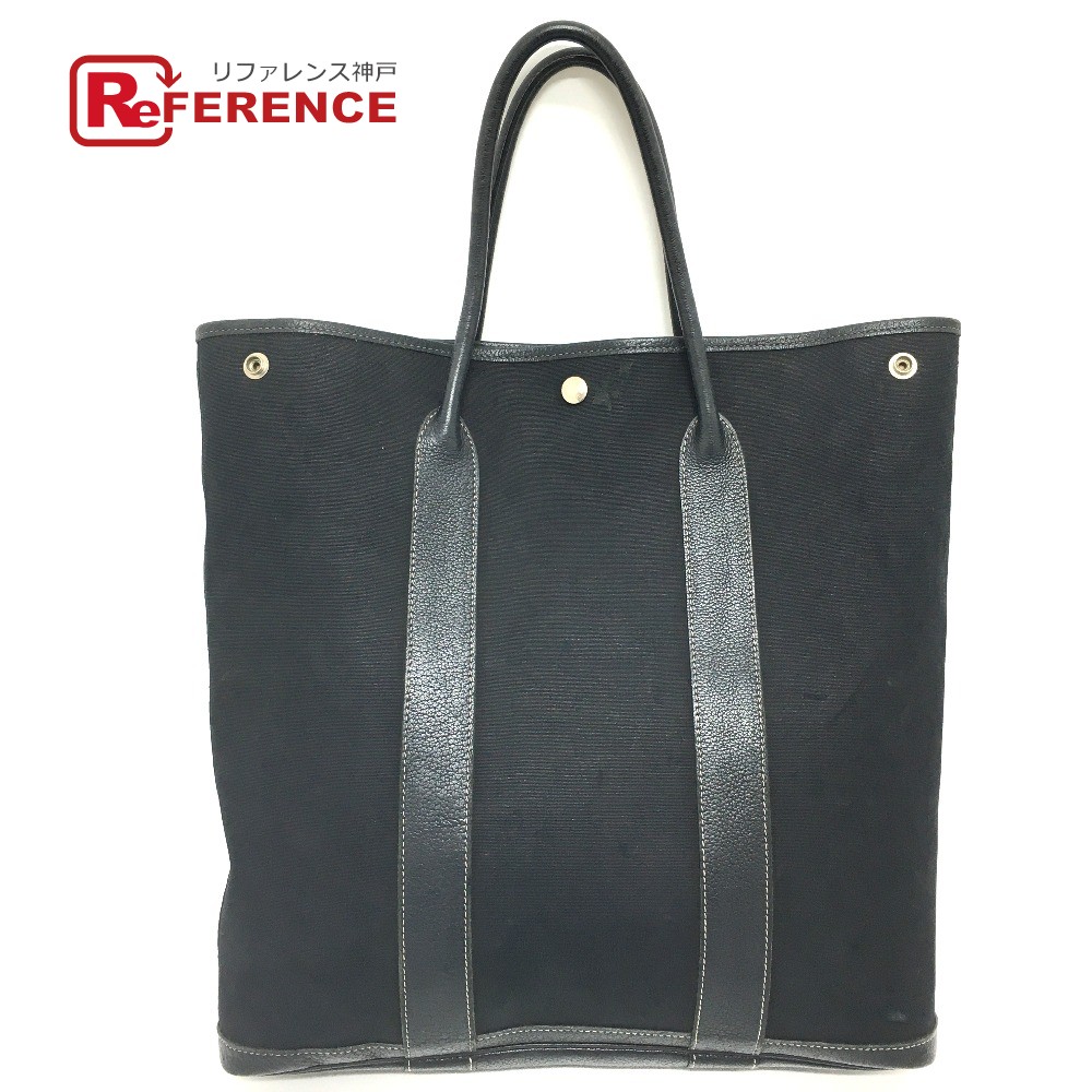 Hermes エルメス メンズ レディース エルメス ガーデンパーティファイル ハンドバッグ トートバッグ Hermes キャンバス レザー メンズ ユニセックス ブラック 中古 ブランドショップ リファレンス 中古 黒 ブランド ビッグトート シンプル Hermes エルメス トート Hermes エルメス メンズ レディース エルメス ガーデンパーティファイル ハンドバッグ トートバッグ Hermes キャンバス レザー メンズ ユニセックス ブラック 中古 ブランドショップ リファレンス 中古 黒 ブランド ビッグトート シンプル Hermes エルメス トート