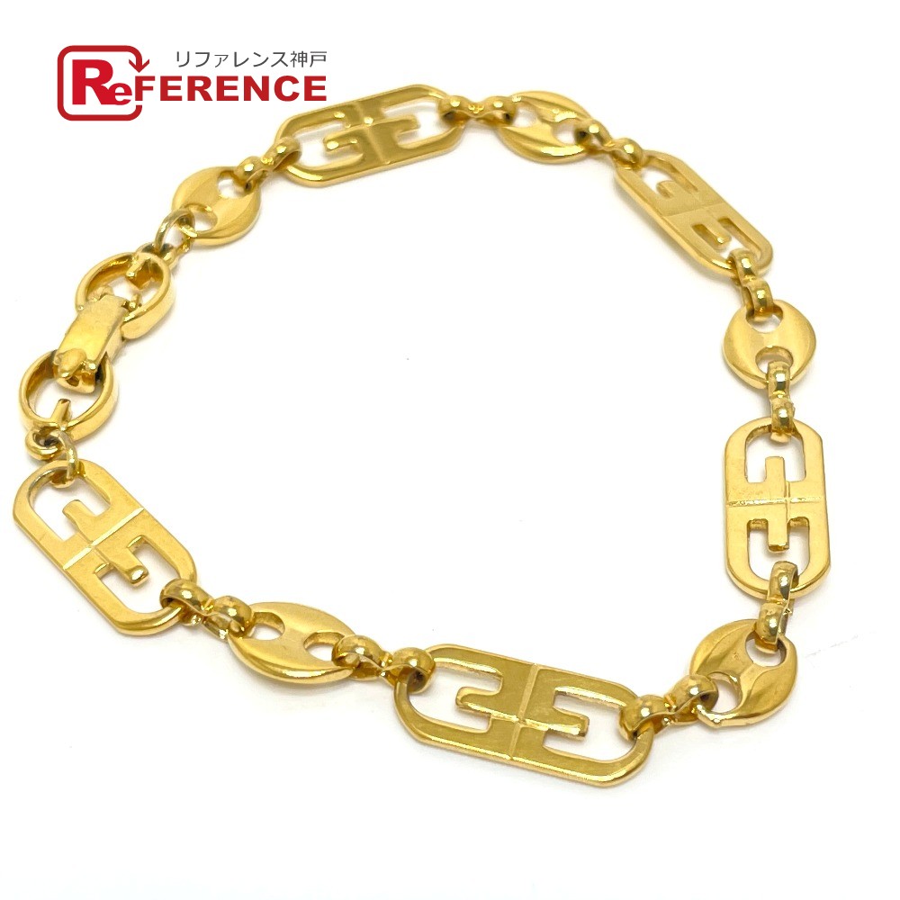 Seal限定商品 Givenchy ジバンシィ ロゴ チェーン アクセサリー 小物 腕輪 ブレスレット Gp レディース ゴールド 中古 ブランドショップ リファレンス 代引き手数料無料 Larearte Pt