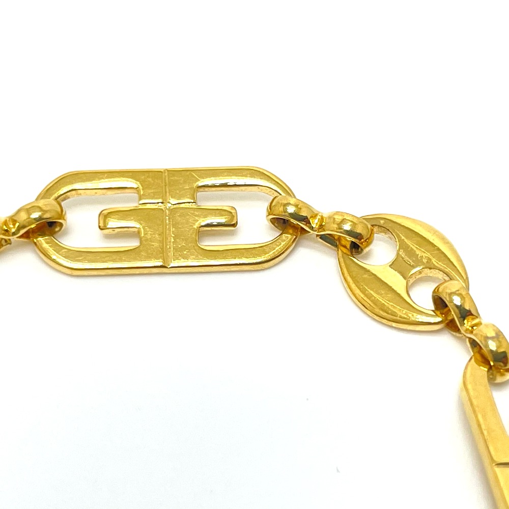 Seal限定商品 Givenchy ジバンシィ ロゴ チェーン アクセサリー 小物 腕輪 ブレスレット Gp レディース ゴールド 中古 ブランドショップ リファレンス 代引き手数料無料 Larearte Pt